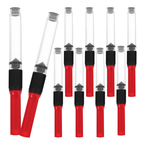 10 Pcs Ink Absorber Fountain Pen Tools Converter Red