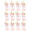 12pcs unicorn printed popcorn boxes, paper storage holders (b style) 9