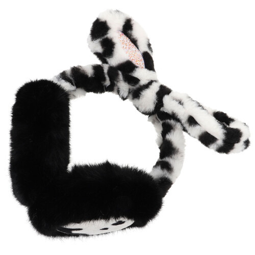 1pc plush warm earmuff with rabbit ears for ear protection