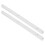 2Pcs Plastic Drawer Slides Smooth Full Extension White Cabinet Rails 1
