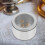 12Pcs Tinplate Storage Cans With Clear Lid Round Silver 7