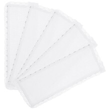 Raindrops Bookmark To Embroider Diy Design White Polyester 5pcs