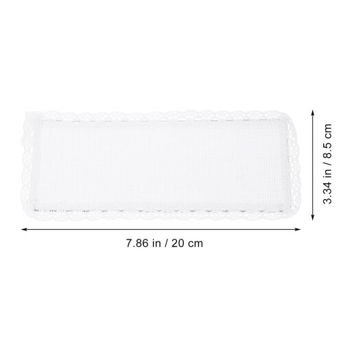 Raindrops Bookmark To Embroider Diy Design White Polyester 5pcs 1