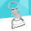 Porte- Décoratif Pied Métal Argenté 5