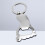 Porte- Décoratif Pied Métal Argenté 6