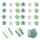 240Pcs Diy Origami Paper Glitter Folding Sheets For Craft Projects 5
