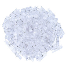 100pcs plastic photo clips for pictures, memos, and paper hanging