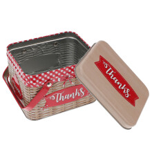 scatola biscotti in rattan , portaconfetti in