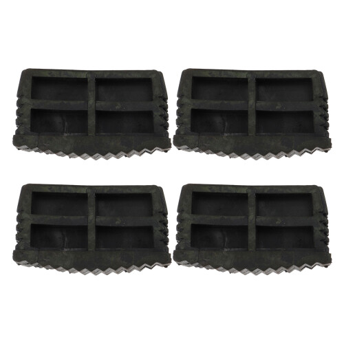 4pcs Ladder Stabilizer Pads Rubber Black For Home Use