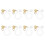 8 pezzi clip per a U, convertitore per foro 3