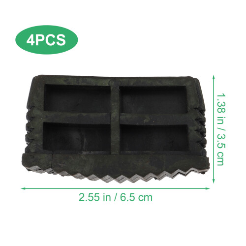 4pcs Ladder Stabilizer Pads Rubber Black For Home Use 1