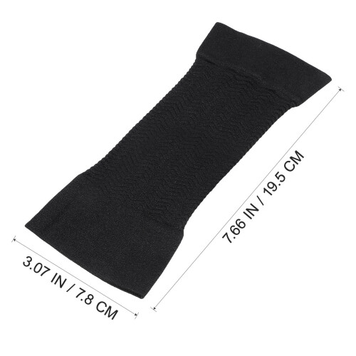 1 maniche elastiche compressione braccia fitness nero 2