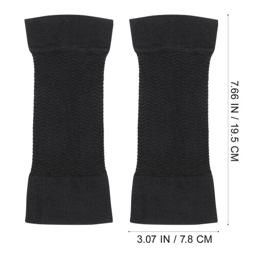 1 maniche elastiche compressione braccia fitness nero 1