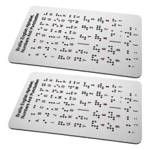 tavola alfabeto braille con punti rilevati per bambini non vedenti 2