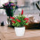 2 Pezzi Albero Artificiale Bonsai Piccolo Decorazione 7