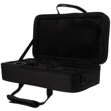 contenitore nero portatile per clarinetto, custodia a tubo