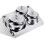set 3 pezzi nail art in acciaio per acrilico con 10