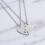 2 pezzi Collana Piccola Amiche per 4