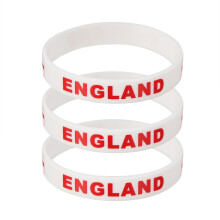 6Pcs Premium Silicone Country Flag Wristbands for Football and Games