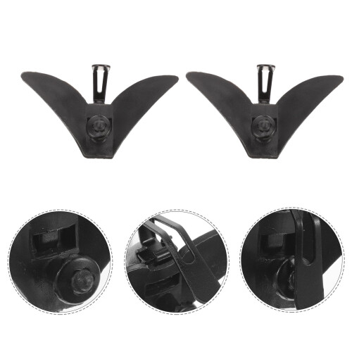 10 pezzi clip per cravatta uomo in metallo e 2