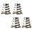 4 pezzi ruota bici sgancio rapido, inox 1