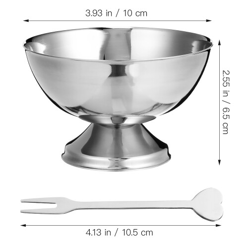 1 Pezzo In Acciaio Coppa Per E Dessert 1