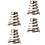 4 pezzi ruota bici sgancio rapido, inox 6