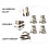 4 pezzi ruota bici sgancio rapido, inox 11