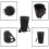 borsa per djembe 8 pollici, custodia impermeabile nera per drum 3