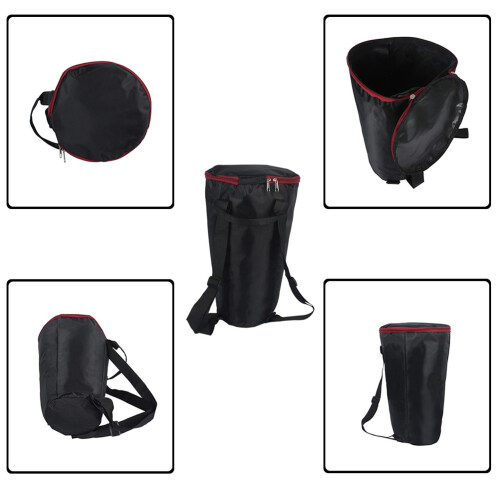 borsa per djembe 8 pollici, custodia impermeabile nera per drum 2