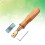 set martello pianoforte testa curva d57, 3 aghi, legno 7