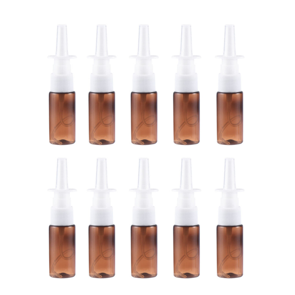15 Pezzi Spray Nasale 15 Ml Riutilizzabile In Pet Marrone