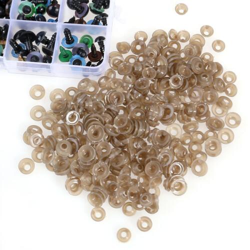 occhi sicurezza 6-12 mm con nasi e rondelle per peluche 1