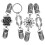 4 pezzi clip per abito, scialle, cardigan e collo maglione 1