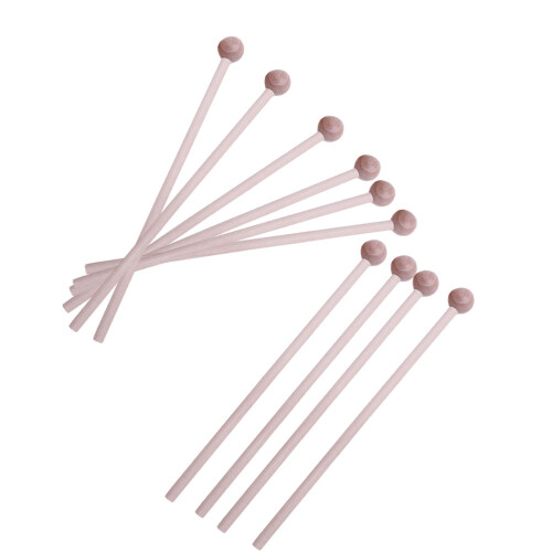 10 pezzi mazzuoli in legno per strumenti a percussione
