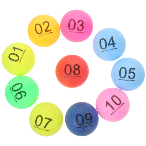 10 palline numerate per e feste, tipo pong 1