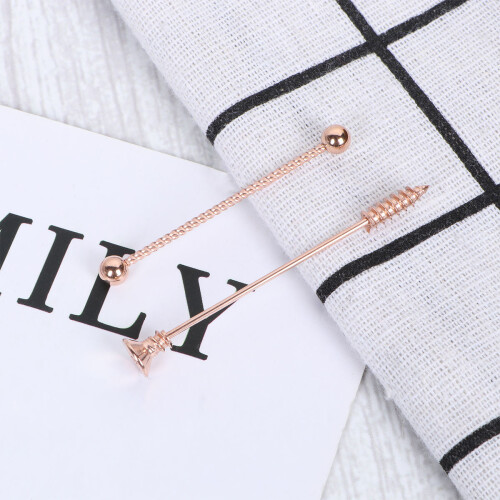 8 pezzi filettata rosa unisex 2