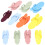 12 paia ciabatte assemblate, pedicure, assortiti 1
