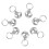 10 campanellini 18 mm per collare , , 9