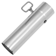 roestvrijstalen schoorsteenpijp 60 mm met verstelbare klep