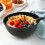 32PCS Black Dinnerware Bowl Plates Plastic Round Dinner Set Tableware Home Party 16
