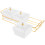 1 Set Snack Eetwaren Dienblad Ingedeelde Keramische Borden Thuis 8