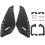2 stuks motorfiets handbeschermers met windbescherming 10