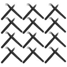 36-delig pincetset kunststof met en rechte punten