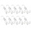 10 stuks stevige vleeshaken voor BBQ, 1
