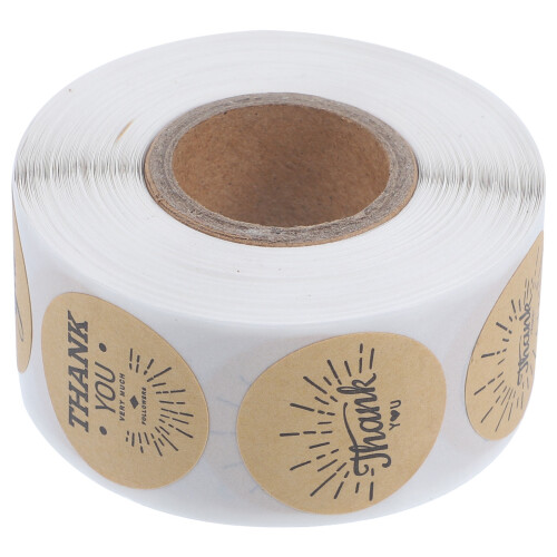 1 Rol Stickerlabels Kraftpapier Tags Stickers