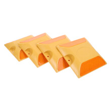 4Pcs Reflective Yellow Highway Speed Deceleration Pads Durable Plastic