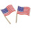 2 emaillen Amerikaanse reverspelden met , rood wit 1