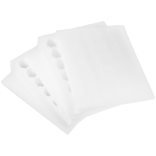 1 set eierdozen schuim voor kippeneieren en eendeneieren, wit