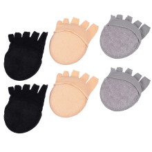 3 paar comfortabele antislip katoenen vijfvingersokken